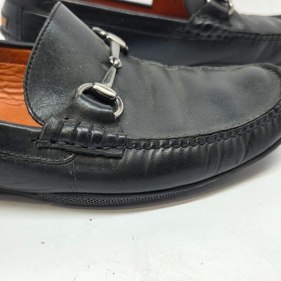 Peter Millar MC00F40 Mens Black Leather Moc Toe Horse Bit Loafers  Size US 8.5 M main image 16